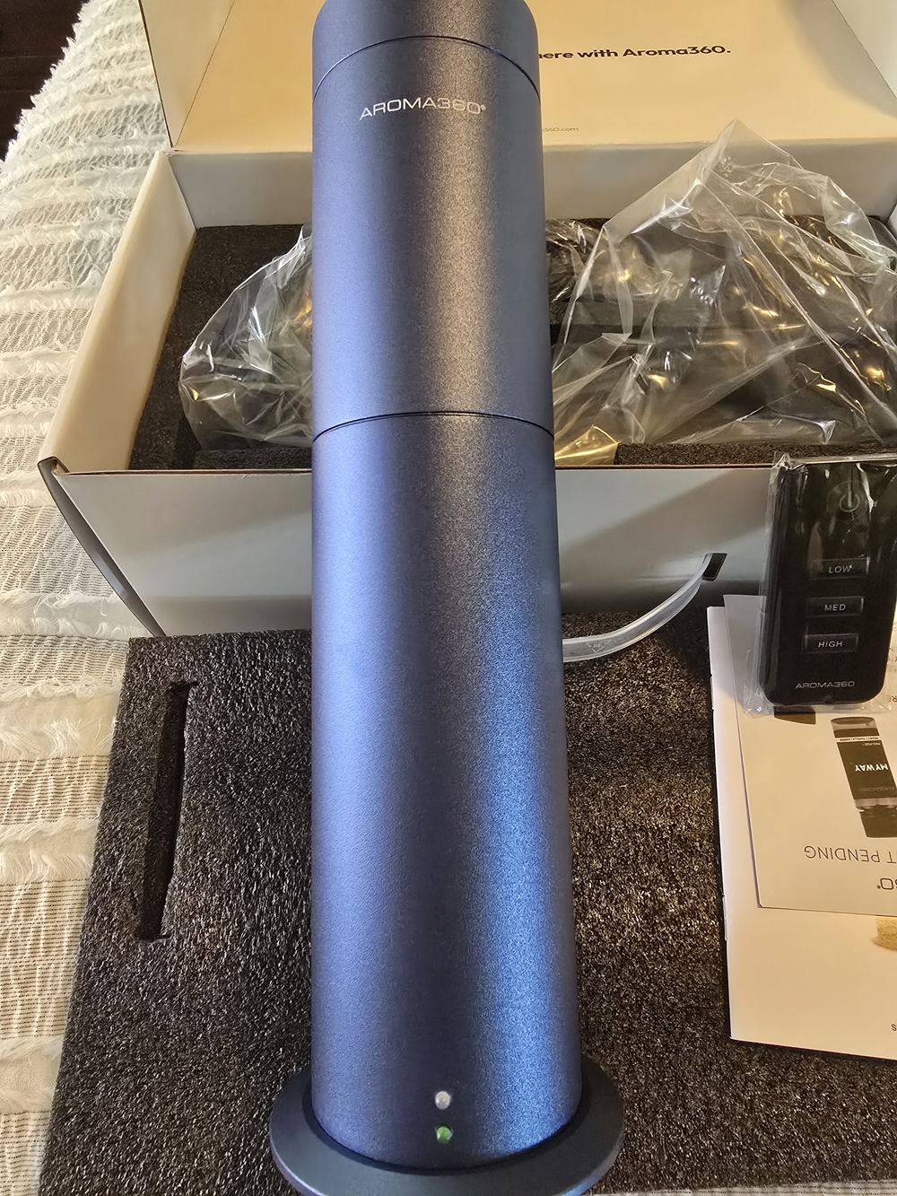 Aroma360 PRO-POD Remote Control in Blue